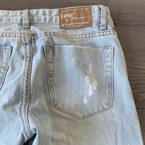 One Teaspoon distressed denim Capri pants size 26 - Picture 6 of 14